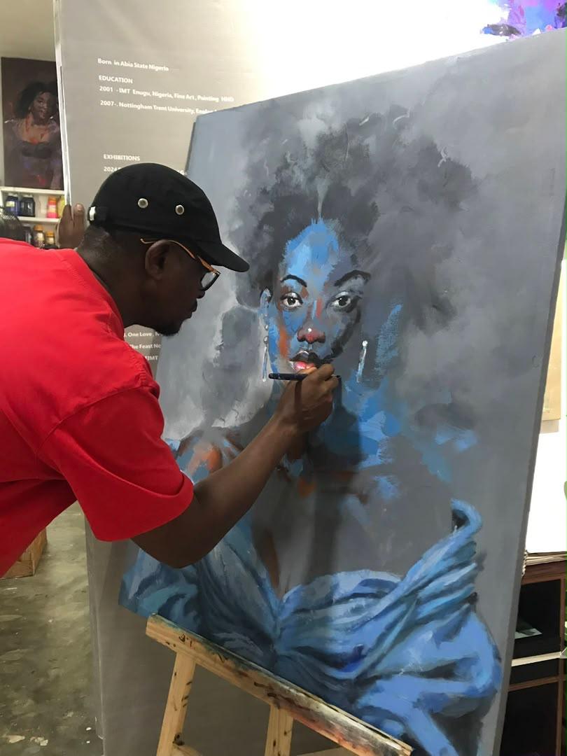 Artist at work